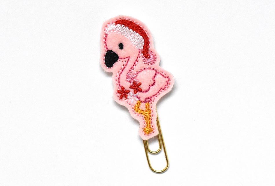 The cutest baby flamingo paperclip